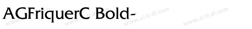 AGFriquerC Bold字体转换
